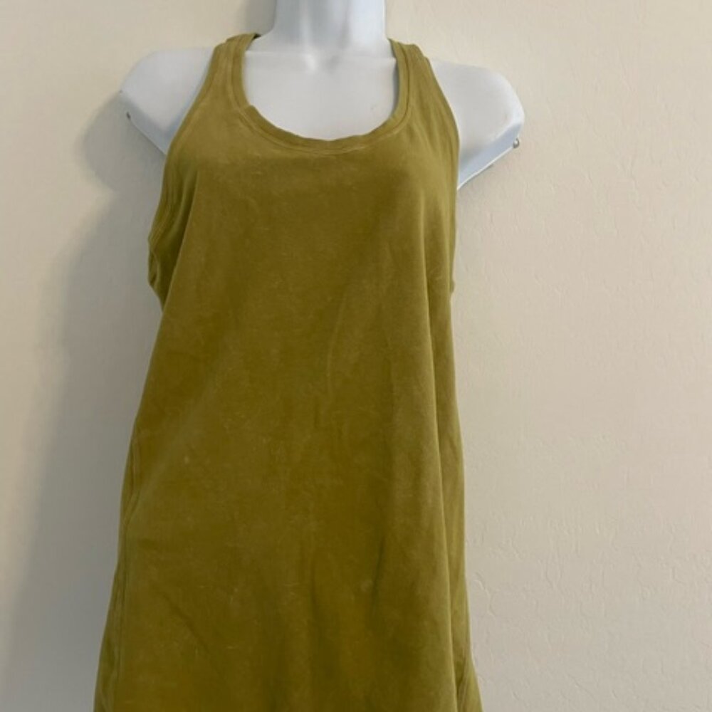 Lululemon Tank Top Womens Cool Racerback sz 10 olive green EUC - Picture 1 of 6